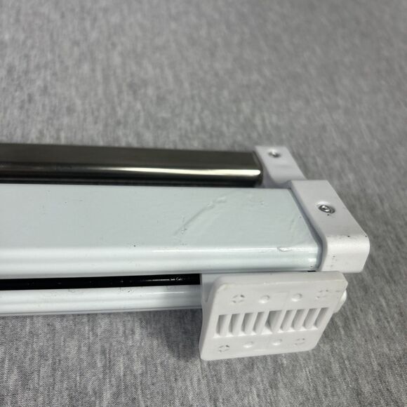 Pull Out Closet Valet Rod Adjustable Sliding Heavy Duty Steel Top Mounted 21.5'' - Picture 11 of 16